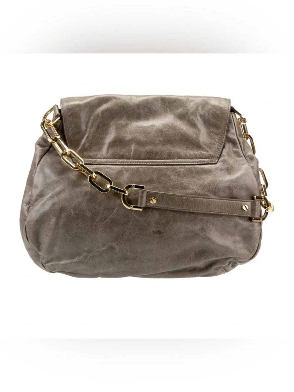 Tory Burch Gray Hobo Shoulder Bag